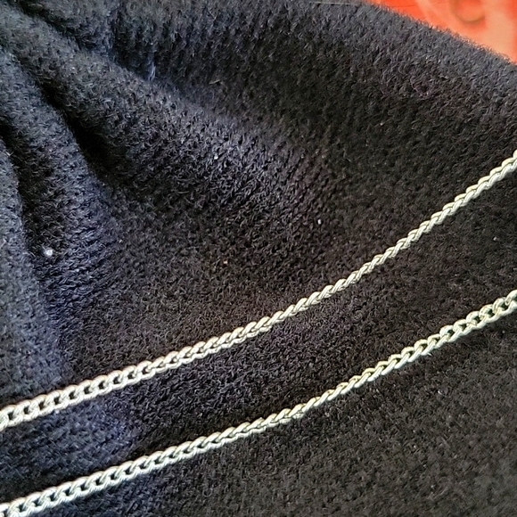 JESUS Fish Necklace, 8" STERLING CHAIN W/CROSS INSIDE FISH - Picture 3 of 4